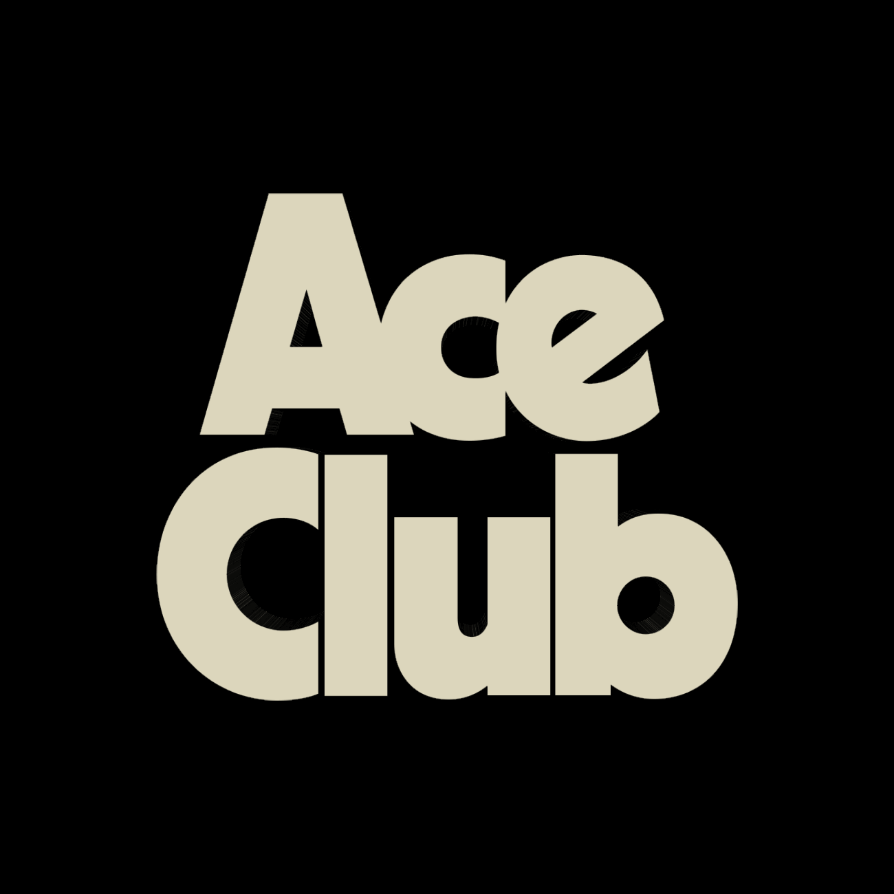 The Ace Club logo in 3D!
